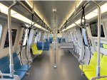 Interior of BART Bombardier Car 